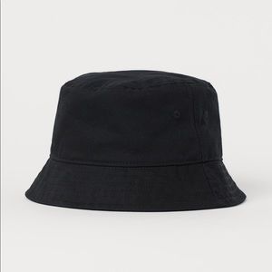 H&M Black Cotton Bucket Hat Size Small